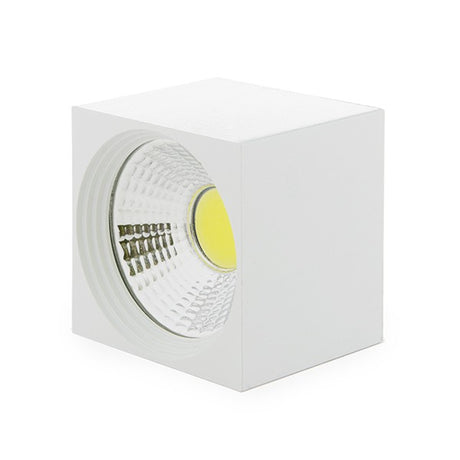 Downlight de LEDs de Superficie COB Cuadrado  Cuerpo Blanco 57x57mm 3W 270Lm 30.000H