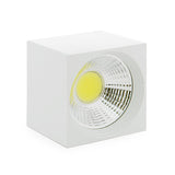 Downlight de LEDs de Superficie COB Cuadrado  Cuerpo Blanco 57x57mm 3W 270Lm 30.000H