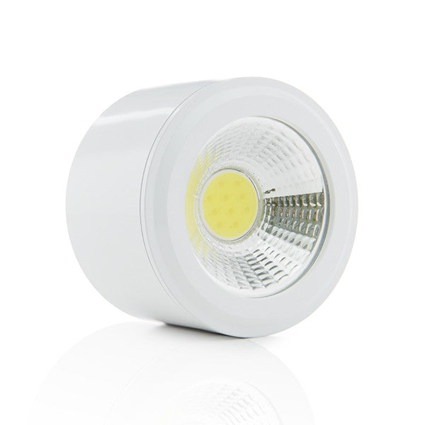 Downlight de LEDs de Superficie COB Circular Cuerpo Blanco  Ø68mm 5W 450Lm 30.000H