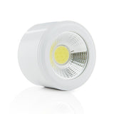 Downlight de LEDs de Superficie COB Circular Cuerpo Blanco  Ø68mm 5W 450Lm 30.000H