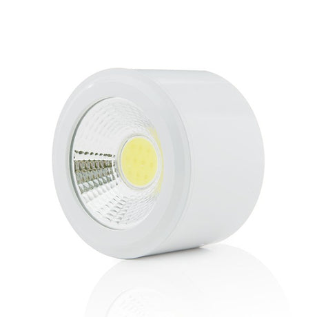 Downlight de LEDs de Superficie COB Circular Cuerpo Blanco  Ø68mm 5W 450Lm 30.000H