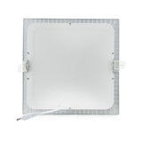 Placa de LEDs Cuadrada ECOLINE 225m 18W 1350Lm 30.000H Aro Color Plata