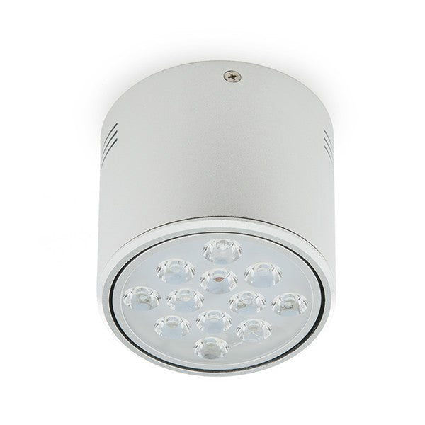 Foco Downlight de Superficie de LEDs Aluminio 12W 1200Lm 30.000H