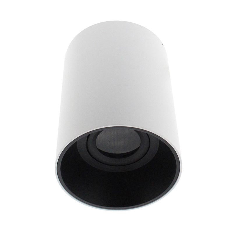 Lámpara de techo blanca que permite alojar el LED profesional HOTEL SPOT LED de Ø135mm de 24W para la iluminación general de todo tipo de ambientes. De estilo minimalista fabricado en aluminio de alta calidad y lacado en color blanco mate. Ideal para proyectos profesionales. Incluye reflector basculante.