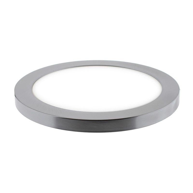 Aro opcional metálico en color NICKEL para adaptar fácilmente mediante sistema magnético a la luminaria MAGNET BOL 18W
