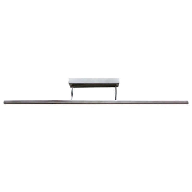 Luminaria led minimalista de acero inoxidable para la iluminación de cuadros. Emite una cortina de luz fría sin emisión de calor y gran eficiencia. Lámpara ideal para combinar diferentes tipos de iluminación en estancias, pasillos, baños, entradas o recibidores.