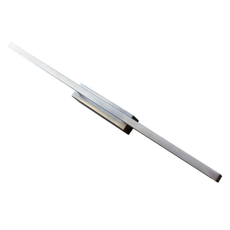 Luminaria led minimalista de acero inoxidable para la iluminación de cuadros. Emite una cortina de luz fría sin emisión de calor y gran eficiencia. Lámpara ideal para combinar diferentes tipos de iluminación en estancias, pasillos, baños, entradas o recibidores.