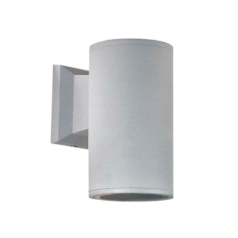 Luminaria con base E27 para alojar 1 bombilla led. Fabricado en aluminio de gran calidad y lacado en color gris rugoso mate para la iluminación de paramentos verticales. Lámpara ideal para combinar diferentes tipos de iluminación tanto en interiores como en exteriores.