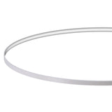 Kit que incluye perfil circular de aluminio y cubierta de silicona opal. Para fabricar espectaculares luminarias LED con múltiples opciones de instalación. Lacado en color blanco mate.