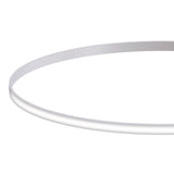 Kit que incluye perfil circular de aluminio y cubierta de silicona opal. Para fabricar espectaculares luminarias LED con múltiples opciones de instalación. Lacado en color blanco mate.