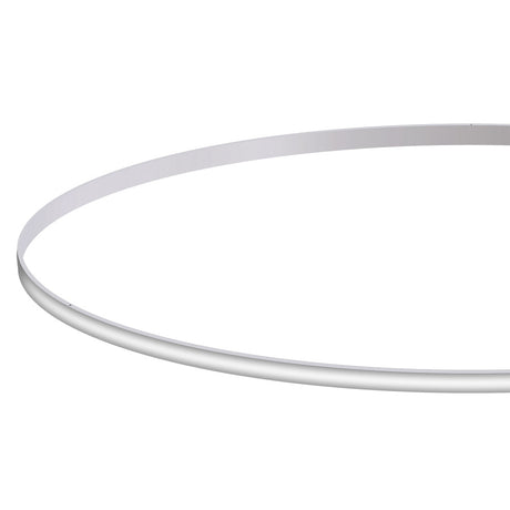 Kit que incluye perfil circular de aluminio y cubierta de silicona opal. Para fabricar espectaculares luminarias LED con múltiples opciones de instalación. Lacado en color blanco mate.