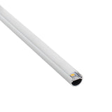 Tubo Aluminio de 1 metro de longitud para la composición de iluminación modular de vitrinas VITRA.