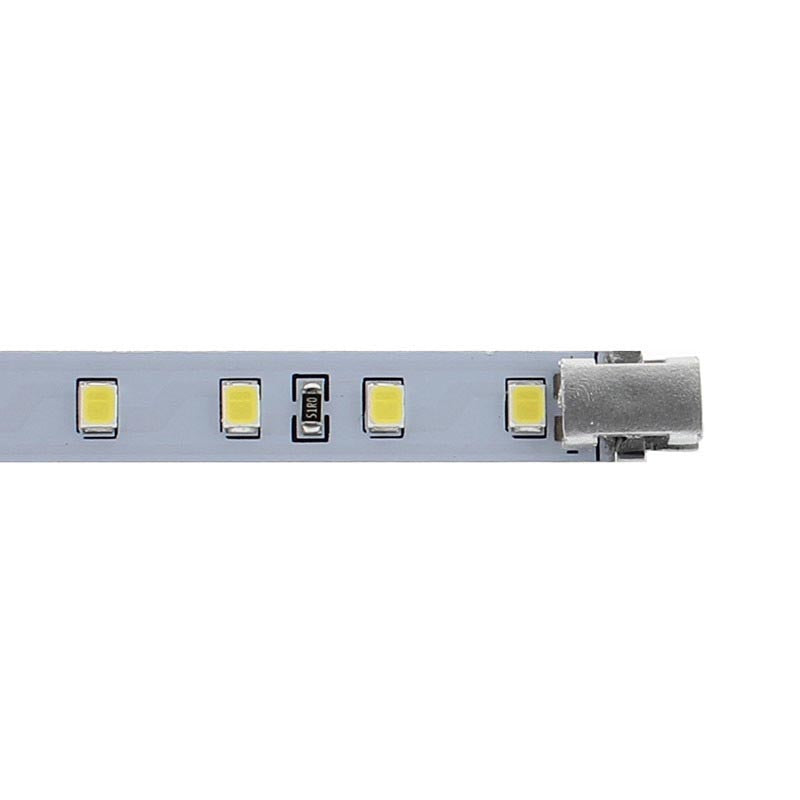 Conector PCB para la composición de iluminación modular de vitrinas VITRA. Permite conectar fácilmente tiras led rígidas sin necesidad de soldaduras.