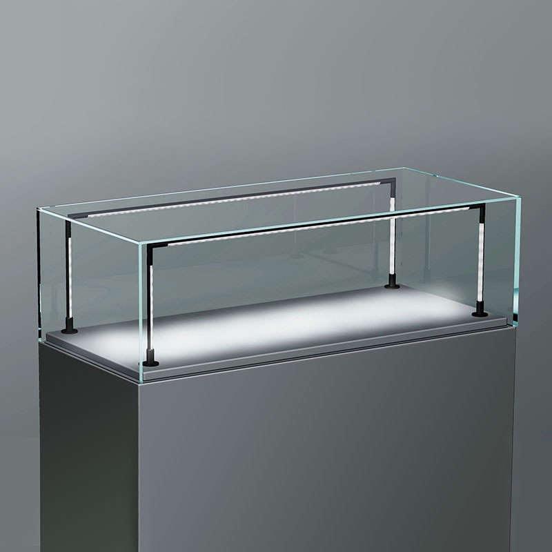 VITRA es el nuevo sistema de iluminación LED patentado que funciona como un sistema modular de fácil instalación y adaptable a cualquier tamaño de vitrina.