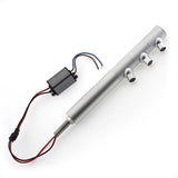 Luminaria de gran calidad que incorpora chip led CREE COB y driver led incluido. Sus tres mini focos pueden ser orientados en cualquier posición para la iluminación de los objetos de la exposición. Driver incluido