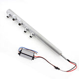 Luminaria de gran calidad que incorpora chip led CREE COB y driver led. Sus cinco mini focos pueden ser orientados en cualquier posición para la iluminación de los objetos de la exposición.