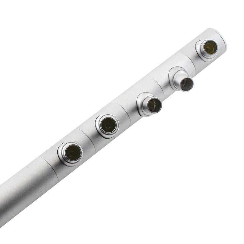 Luminaria de gran calidad que incorpora chip led CREE COB y driver led. Sus cinco mini focos pueden ser orientados en cualquier posición para la iluminación de los objetos de la exposición.