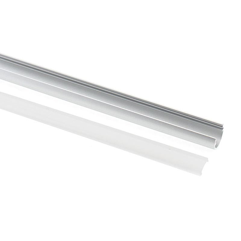 Tubo Aluminio de 2 metros de longitud para la composición de iluminación modular de vitrinas VITRA.