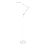 Lámpara led de pie con brazo articulado que permite dirigir su haz de luz en cualquier dirección. Control táctil con selector de intensidad. Con un diseño clásico y funcional. Realizado con materiales de alta calidad.  
