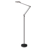 Lámpara led de pie con brazo articulado que permite dirigir su haz de luz en cualquier dirección. Control táctil con selector de intensidad. Con un diseño clásico y funcional. Realizado con materiales de alta calidad.  
