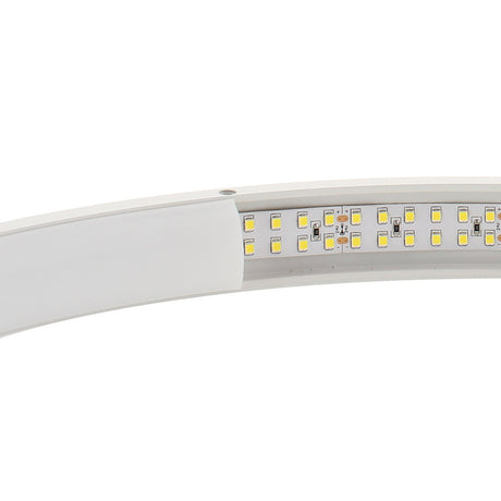 Kit que incluye perfil circular de aluminio y cubierta de silicona opal. Para fabricar espectaculares luminarias LED con múltiples opciones de instalación. Lacado en color negro mate.