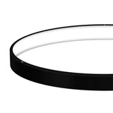 Kit que incluye perfil circular de aluminio y cubierta de silicona opal. Para fabricar espectaculares luminarias LED con múltiples opciones de instalación. Lacado en color negro mate.