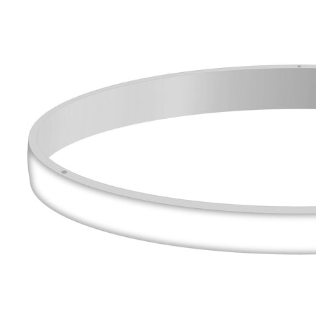 Kit que incluye perfil circular de aluminio y cubierta de silicona opal. Para fabricar espectaculares luminarias LED con múltiples opciones de instalación. Lacado en color blanco mate.