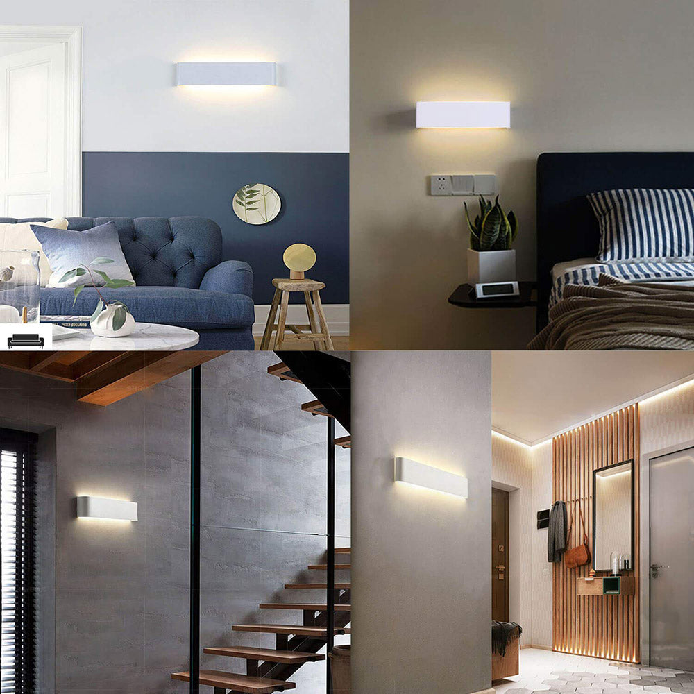 Elegante aplique LED de pared de diseño minimalista. Permite generar un tipo de luz difusa y homogénea a la vez. Son elementos funcionales y decorativos. Los apliques de pared Led suelen ser luminarias que complementan a la iluminación principal siendo un elemento importante en la decoración de los más variados ambientes.