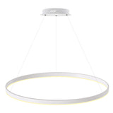 Kit que incluye perfil circular de aluminio y cubierta de metacrilato frost. Para fabricar espectaculares luminarias LED con múltiples opciones de instalación. Lacado en color blanco mate.