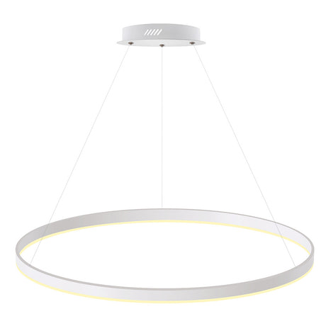 Kit que incluye perfil circular de aluminio y cubierta de metacrilato frost. Para fabricar espectaculares luminarias LED con múltiples opciones de instalación. Lacado en color blanco mate.