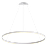Kit que incluye perfil circular de aluminio y cubierta de metacrilato frost. Para fabricar espectaculares luminarias LED con múltiples opciones de instalación. Lacado en color blanco mate.