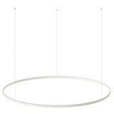 Kit que incluye perfil circular de aluminio y cubierta de metacrilato frost. Para fabricar espectaculares luminarias LED con múltiples opciones de instalación. Lacado en color blanco mate.