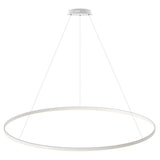 Kit que incluye perfil circular de aluminio y cubierta de metacrilato frost. Para fabricar espectaculares luminarias LED con múltiples opciones de instalación. Lacado en color blanco mate.