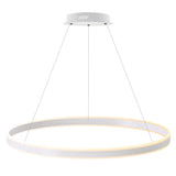 Kit que incluye perfil circular de aluminio y cubierta de metacrilato frost. Para fabricar espectaculares luminarias LED con múltiples opciones de instalación. Lacado en color blanco mate.