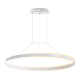Kit que incluye perfil circular de aluminio y cubierta de metacrilato frost. Para fabricar espectaculares luminarias LED con múltiples opciones de instalación. Lacado en color blanco mate.