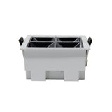 Foco empotrable LED con chip OSRAM SMD5050  de alta potencia y con 20W de potencia. Dispone de factor antideslumbramiento URG 17 y un ángulo de apertura de 24º. Con una iluminación más directa para centrar la luz en puntos específicos. Una iluminación de acentuación elegante y distintiva.