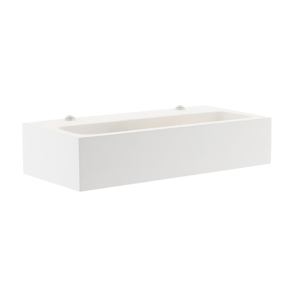 Aplique de pared con base GU9 fabricado en escayola. Crea ambientes únicos y sofisticados en la decoración de cualquier ambiente. Instalación sencilla, el material se puede emplastecer y pintar.