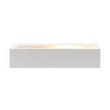 Aplique de pared con base GU9 fabricado en escayola. Crea ambientes únicos y sofisticados en la decoración de cualquier ambiente. Instalación sencilla, el material se puede emplastecer y pintar.