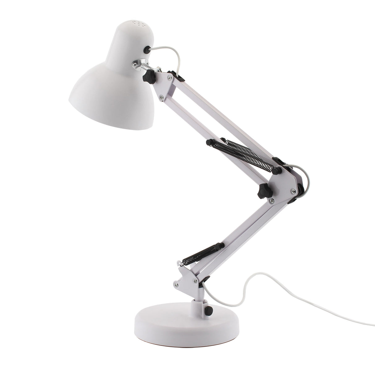 Lámpara led de estudio con brazo articulado que permite dirigir su haz de luz en cualquier dirección. Control táctil con selector de intensidad. Con un diseño clásico y funcional. Realizado con materiales de alta calidad. 