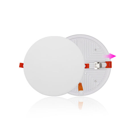 Downlight LED con nuevo diseño sin marco que ofrece máxima luminosidad y aporta un diseño limpio y elegante en cualquier ambiente. Dispone de un amplio difusor de aluminio integrado y gran ángulo de apertura. Con un nuevo sistema que permite ajustarse perfectamente al diámetro del agujero gracias a un sencillo sistema de deslizamiento de los muelles de fijación desde Ø55mm hasta Ø70mm. Proporciona iluminación general con una máxima eficiencia.