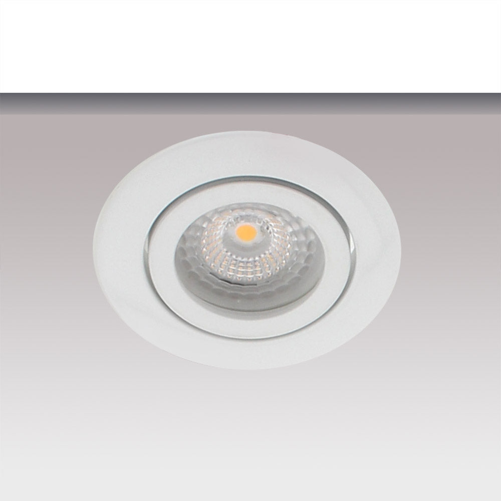 Aro orientable con diseño moderno y elegante. Podrás instalar todas nuestras dicroicas de forma rápida y sencilla. Es ideal para instalar en salones, dormitorios, aseos... oficinas, zonas de paso...