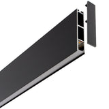 Luminaria lineal suspendida con un diseño arquitectónico en donde la última tecnología led es adaptada a la simplicidad de la lámpara de forma lineal que ofrece una luz difusa y suave. Es un verdadero punto de atracción en la decoración de cualquier ambiente.
