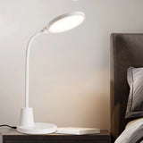 Lámpara de escritorio con botonera táctil y selector de color de luz e intensidad. Con un diseño moderno y funcional, realizado con materiales de alta calidad y chip led de alta potencia. Orientable en cualquier posición.
