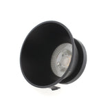 Reflector de color negro mate para Aplique BOX. Se puede instalar fácilmente y conseguir adaptar el foco a la decoración de cualquier ambiente.