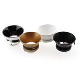 Reflector de color negro mate para Aplique BOX. Se puede instalar fácilmente y conseguir adaptar el foco a la decoración de cualquier ambiente.