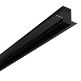 Carril de 2 metros de longitud de color negro para empotrar. Incorpora banda magnética y pistas eléctricas para conectar las luminarias MAGNETIC de forma rápida y fácil.