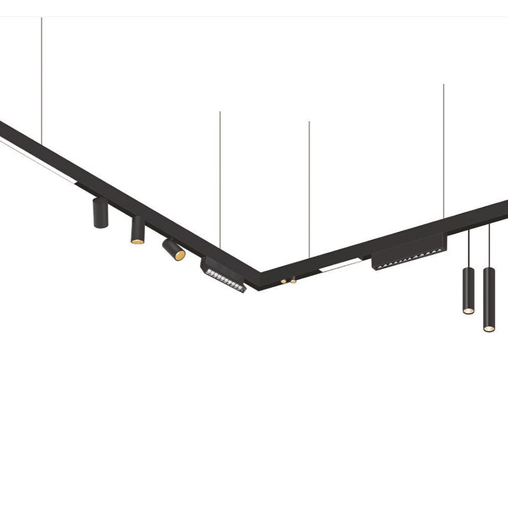 Luminaria Led para Carril Magnético. Orientable en cualquier posición. Instalación rápida y sencilla, insertar en el carril y listo para funcionar.