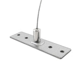 Kit que incluye 2 cables de suspensión de 2 metros y sus accesorios de conexión para suspender el carril magnético.
