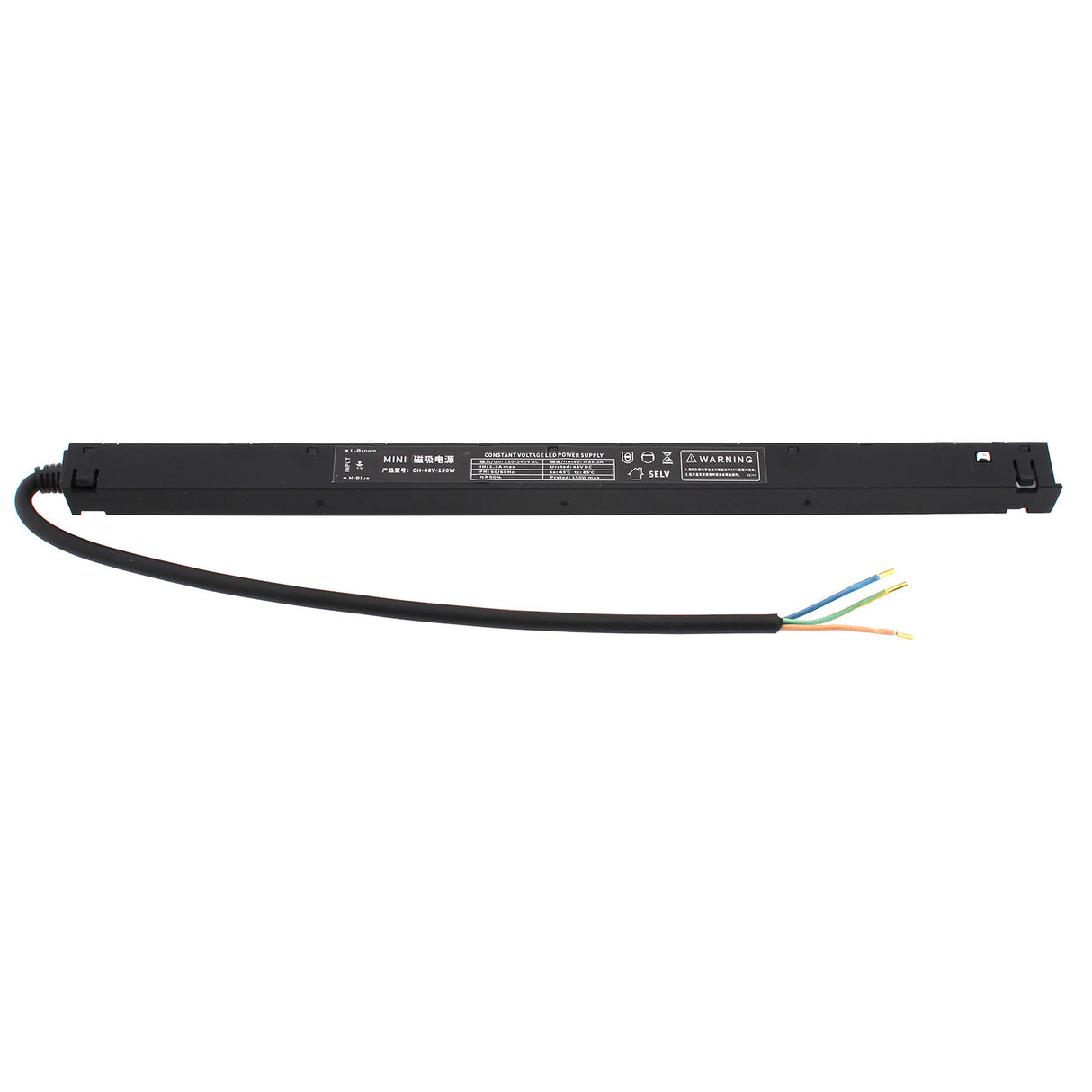 Fuente de alimentación interna con cable para alimentar el carril magnético 16mm.