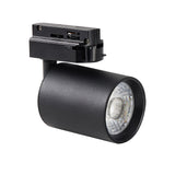 Foco de carril con conector Trifásico y selector de 5 temperaturas de color 2000-3000-4000-5000-6000K (todo en uno). Intensidad regulable por Triac. Indicado para todo tipo de iluminación técnica. Con un nuevo sistema de disipación térmica para alargar la vida del foco.